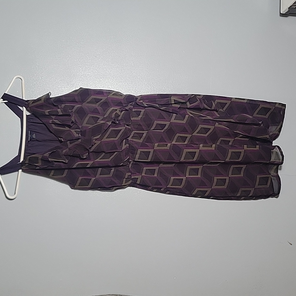 Banana Republic sleeveless purple mini dress sz 8.